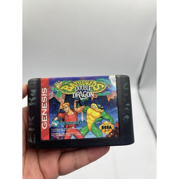 Battletoads / Double Dragon (Sega Genesis, 1993) No Manual With Box - Picture 3 of 10